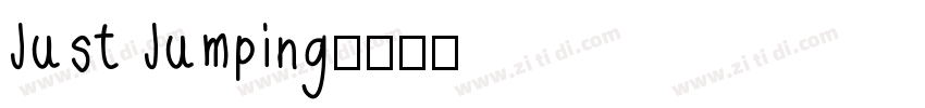 Just Jumping字体转换